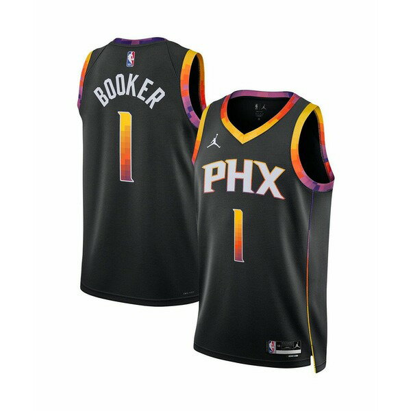 硼   ȥåץ Men's Devin Booker Black Phoenix Suns Statement Edi...