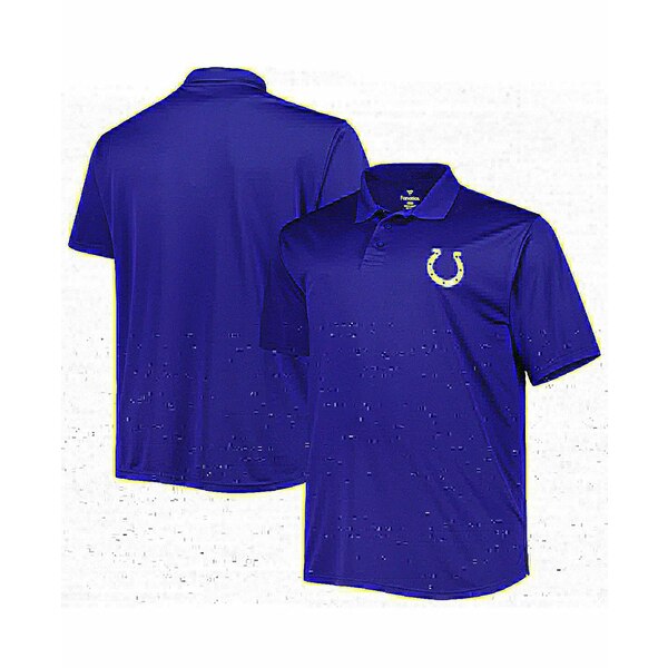 ファナティクス メンズ シャツ トップス Men's Royal Indianapolis Colts Big and Tall Birdseye Polo Shirt Royal