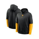 ナイキ メンズ パーカー・スウェットシャツ アウター Men's Black/Gold Iowa Hawkeyes 2024 Sideline Club Pullover Hoodie Black, Gold(4)