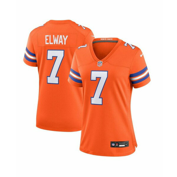 ʥ   ȥåץ Men's and Women's John Elway Orange Denver Broncos Mi...