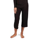 メモイ レディース カジュアルパンツ ボトムス Women's Allover Polka Dot Bamboo Blend Capri Pants Black