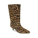 ケネスコール レディース ブーツ シューズ Women's Meryl Kitten Heel Boots Leopard Suede