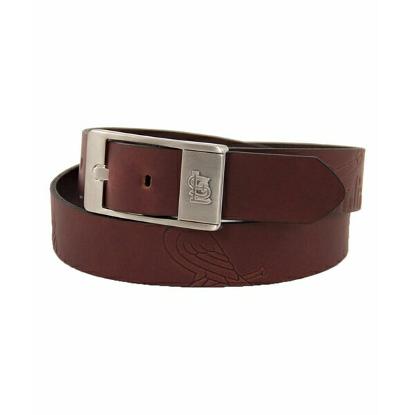 エーグルウィング メンズ ベルト アクセサリー Men's Brown St. Louis Cardinals Brandish Leather Belt Brown