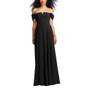 ドレッシーコレクション レディース ワンピース トップス Plus Size Off-the-Shoulder Pleated Cap Sleeve A-lin...