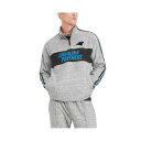 トミー ヒルフィガー メンズ パーカー・スウェットシャツ アウター Men's Heathered Gray Carolina Panthers Mario Quarter-Zip Jacket Heathered Gray