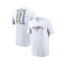 ナイキ メンズ シャツ トップス Men's White Los Angeles Rams 2021 NFC Champions Roster T-shirt White(4)