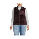 ランズエンド レディース ジャケット&ブルゾン アウター Plus Size Cozy High Pile Fleece Vest Midnight plum(4)