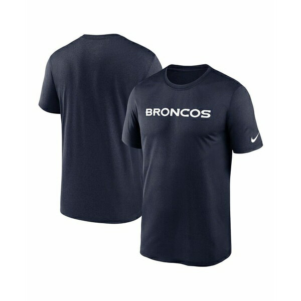ʥ   ȥåץ Men's Navy Denver Broncos Legend Wordmark Performance...