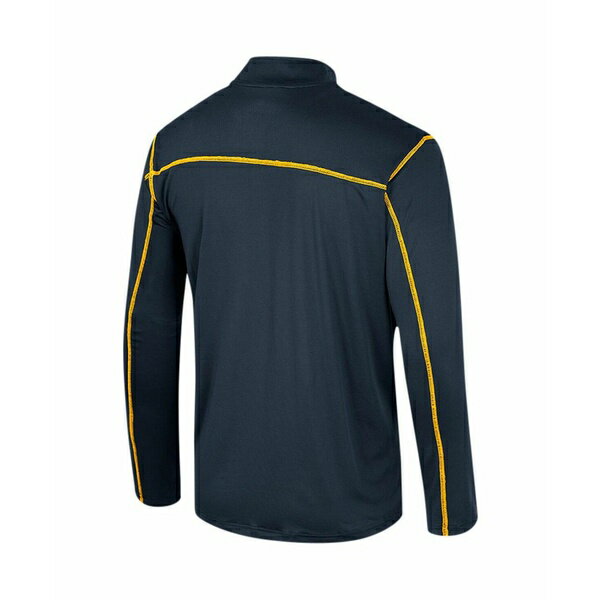 コロシアム メンズ パーカー・スウェットシャツ アウター Men's Navy West Virginia Mountaineers Cameron Quarter-Zip Windshirt Navy