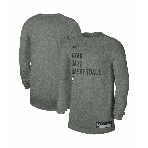 ʥ   ȥåץ Men's and Women's Heather Gray Utah Jazz 2023 Legend ...