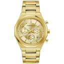 キャラベル メンズ ブレスレット・バングル・アンクレット アクセサリー Men's Chronograph Gold-Tone Stainless Steel Bracelet Watch 40mm No Color(4)