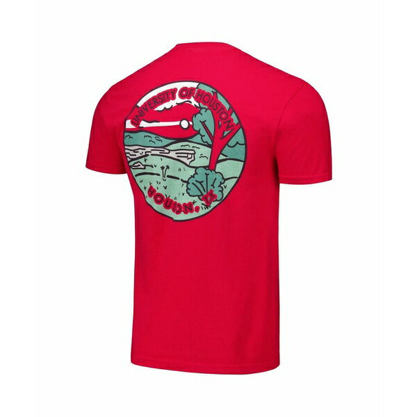 イメージワン メンズ シャツ トップス Men's and Women's Red Houston Cougars Scenic Comfort Colors T-Shirt Red