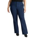 エロクイ レディース カジュアルパンツ ボトムス Plus Size The Ultimate Stretch Flare Leg Pant Maritime blue