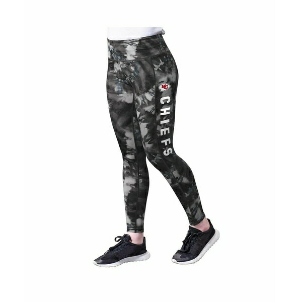 エムエスエックスバイミカエルストラハン レディース カジュアルパンツ ボトムス Women's Black Kansas City Chiefs Aubrey Tie-Dye Leggings Black