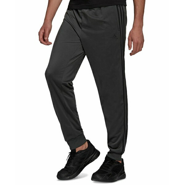 アディダス メンズ カジュアルパンツ ボトムス Men's Tricot Jogger Pants Dark Grey Heather/Black