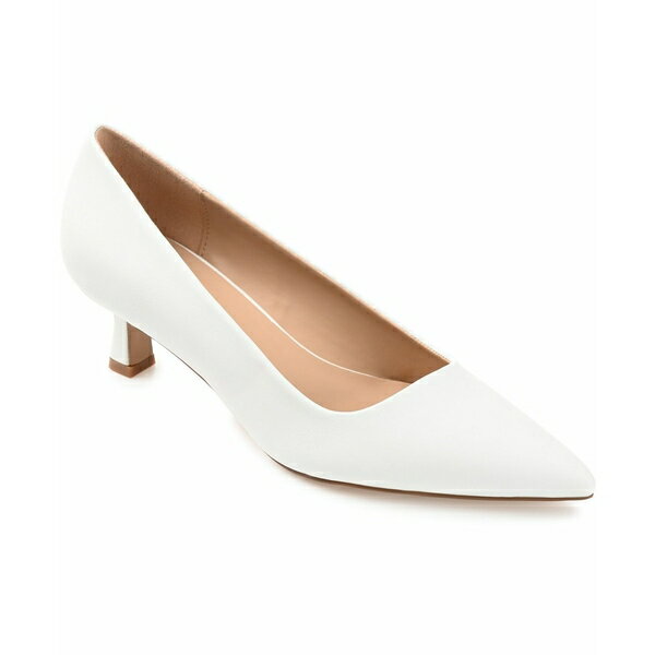 ジャーニーコレクション レディース パンプス シューズ Women's Celica Kitten Heel Pumps White