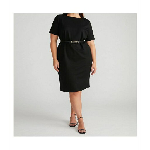 ユニバーサルスタンダード レディース ワンピース トップス Plus Size Envelope Neck Ponte Dress Black ユニバーサルスタンダード レディース ワンピース トップス Plus Size Envelope Neck Ponte Dress Black