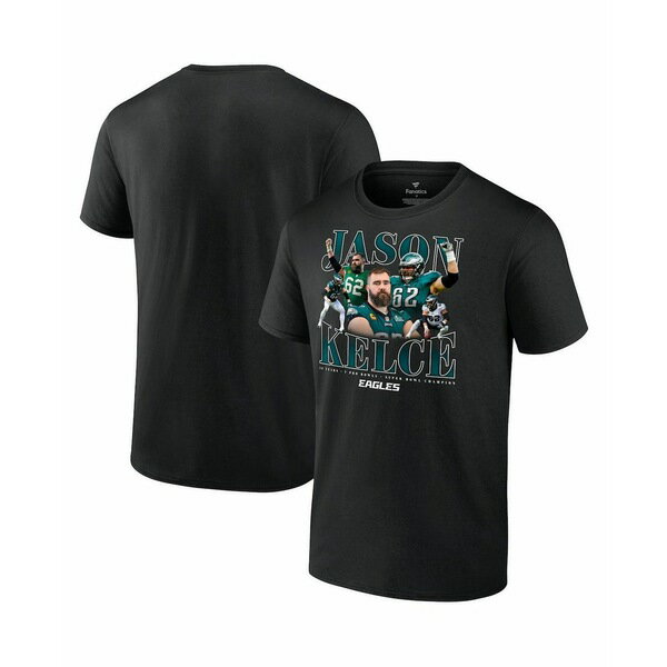 եʥƥ   ȥåץ Men's Jason Kelce Black Philadelphia Eagles Retir...