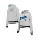 プロスタンダード レディース パーカー・スウェットシャツ アウター Women's Heather Gray Charlotte Hornets Script ...