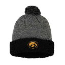 トップ・オブ・ザ・ワールド レディース 帽子 アクセサリー Women's Black Iowa Hawkeyes Snug Cuffed Knit Hat w...