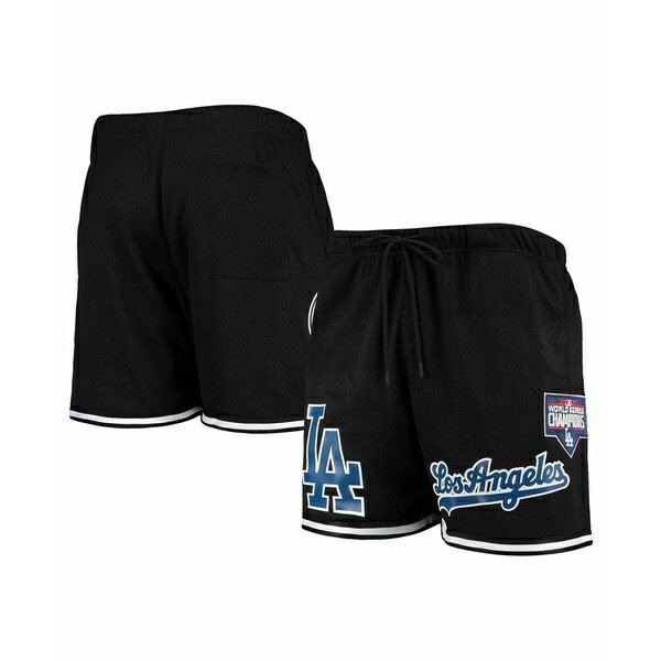 プロスタンダード メンズ カジュアルパンツ ボトムス Men's Black Los Angeles Dodgers 2020 World Series Mesh Shorts Black