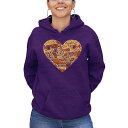 エルエーポップアート レディース パーカー・スウェットシャツ アウター Women's Thanksgiving Heart Word Art Hooded S...