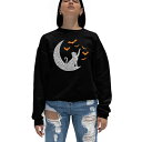 エルエーポップアート レディース パーカー・スウェットシャツ アウター Women's Lunar Bats Word Art Crewneck Sweatshirt Black(4)