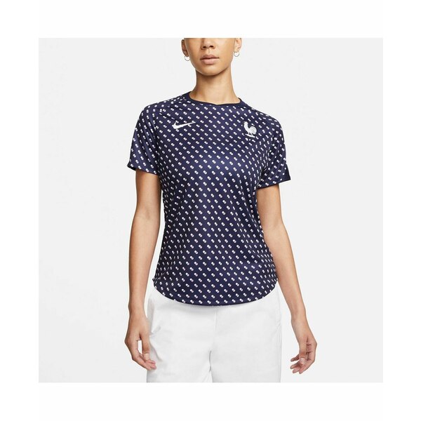 ナイキ レディース カットソー トップス Women's Navy France National Team 2022/23 Pre-Match Home P..