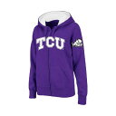 コロシアム レディース パーカー・スウェットシャツ アウター Women's Purple TCU Horned Frogs Arched Name Full-...