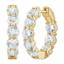 バッジェリーミシュカ レディース ピアス&イヤリング アクセサリー Lab Grown Diamond In & Out Hoop Earrings (5 ct...