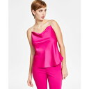 バースリー レディース カットソー トップス Women's Satin Rhinestone-Strap Draped Camisole, Exclusive...