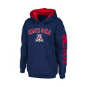 コロシアム レディース パーカー・スウェットシャツ アウター Women's Navy Arizona Wildcats Loud and Proud Pull...