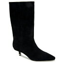 ケネスコール レディース ブーツ シューズ Women's Meryl Kitten Heel Boots Black Suede