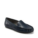 エアロソールズ レディース スリッポン・ローファー シューズ Women's Over Drive Driving Style Loafers Navy Embossed Faux Leather