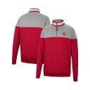 コロシアム メンズ パーカー・スウェットシャツ アウター Men's Heathered Gray, Cardinal Oklahoma Sooners Be the Ball Quarter-Zip Top Heathered Gray, Cardinal(4)