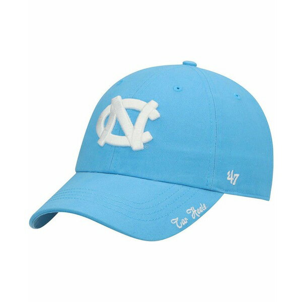 47ブランド レディース 帽子 アクセサリー Women's Carolina Blue North Carolina Tar Heels Miata Clean Up Logo Adjustable Hat Carolina Blue