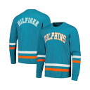 トミー ヒルフィガー メンズ シャツ トップス Men's Aqua, Orange Miami Dolphins Nolan Long Sleeve T-shirt Aqua, Orange