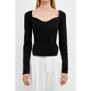 エンドレスローズ レディース ニット&セーター アウター Women's Fitted Long Sleeve Sweater Black(4)