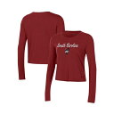 アンダーアーマー レディース Tシャツ トップス Women's Garnet South Carolina Gamecocks Vault Cropped Long Sleeve T-shirt Garnet