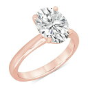 バッジェリーミシュカ レディース リング アクセサリー Certified Lab Grown Diamond Oval Solitaire Engagemen...