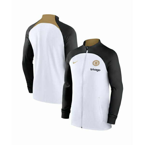 ナイキ メンズ ジャケット＆ブルゾン アウター Men's White Chelsea 2023/24 Strike Raglan Performance Full-Zip Track Jacket White