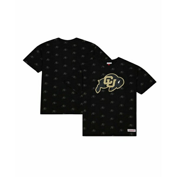 ミッチェル&ネス メンズ シャツ トップス Men's Black Colorado Buffaloes Allover Print T-shirt Black