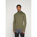 アイスブレーカー メンズ バスケットボール スポーツ MEN QUANTUM ZIP HOODIE - Zip-up sweatshirt - olive