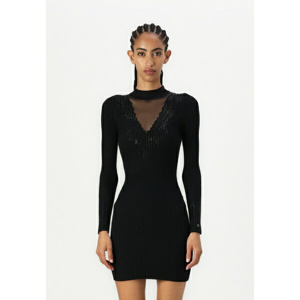 ゲス レディース ワンピース トップス ALICE RHINEST - Jumper dress - jet black