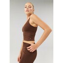 イーブン アンド オド レディース フィットネス スポーツ Top - dark brown(4)