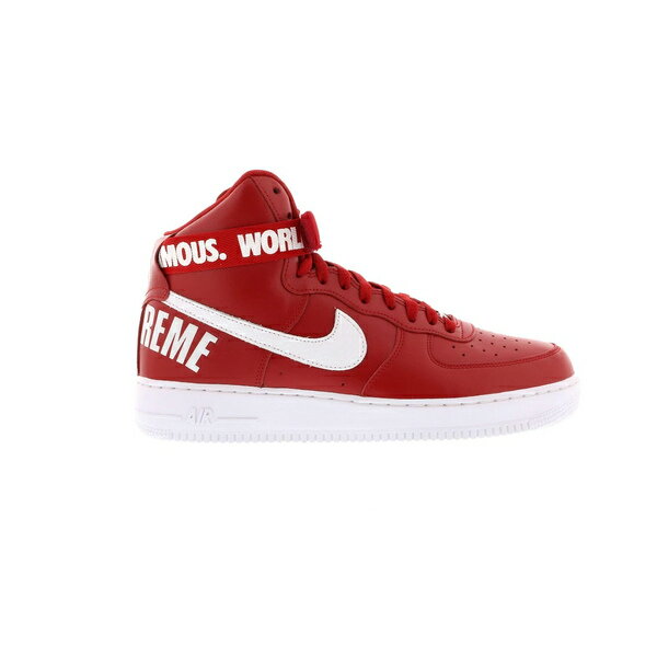 Nike ナイキ メンズ スニーカー 【Nike Air Force 1 High】 サイズ US_9.5(27.5cm) Supreme World Famous Red