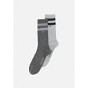 カルバン クライン アンダーウェア レディース 靴下 アンダーウェア SOCK 2 PACK UNISEX - Socks - light grey melan...