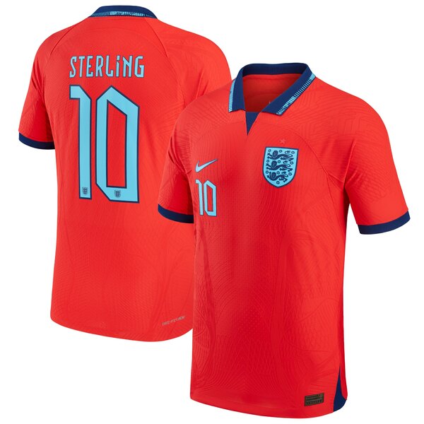 ナイキ メンズ ユニフォーム トップス Raheem Sterling England National Team Nike 2022/23 Authentic Away Jersey Red