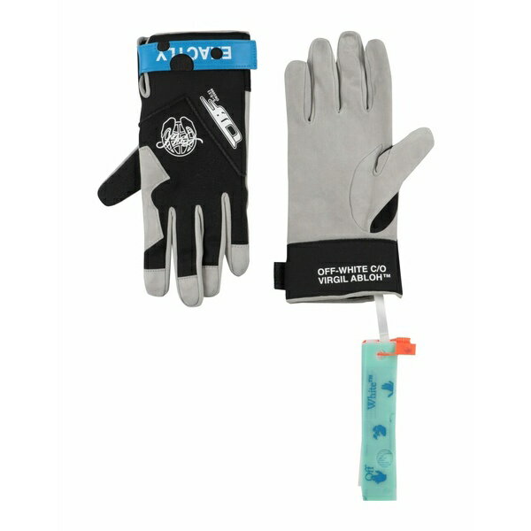 【送料無料】 オフホワイト メンズ 手袋 アクセサリー Gloves Black