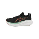 アシックス メンズ ランニング スポーツ GEL-NIMBUS 27 - Road running shoes - black coral reef
